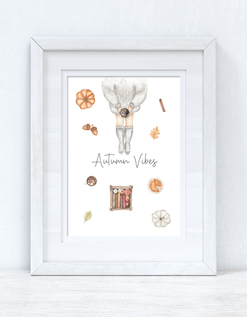 Load image into Gallery viewer, Autumn Vibes Autumn Seasonal Wall Home Decor Print by WinsterCreations™ Official Store
