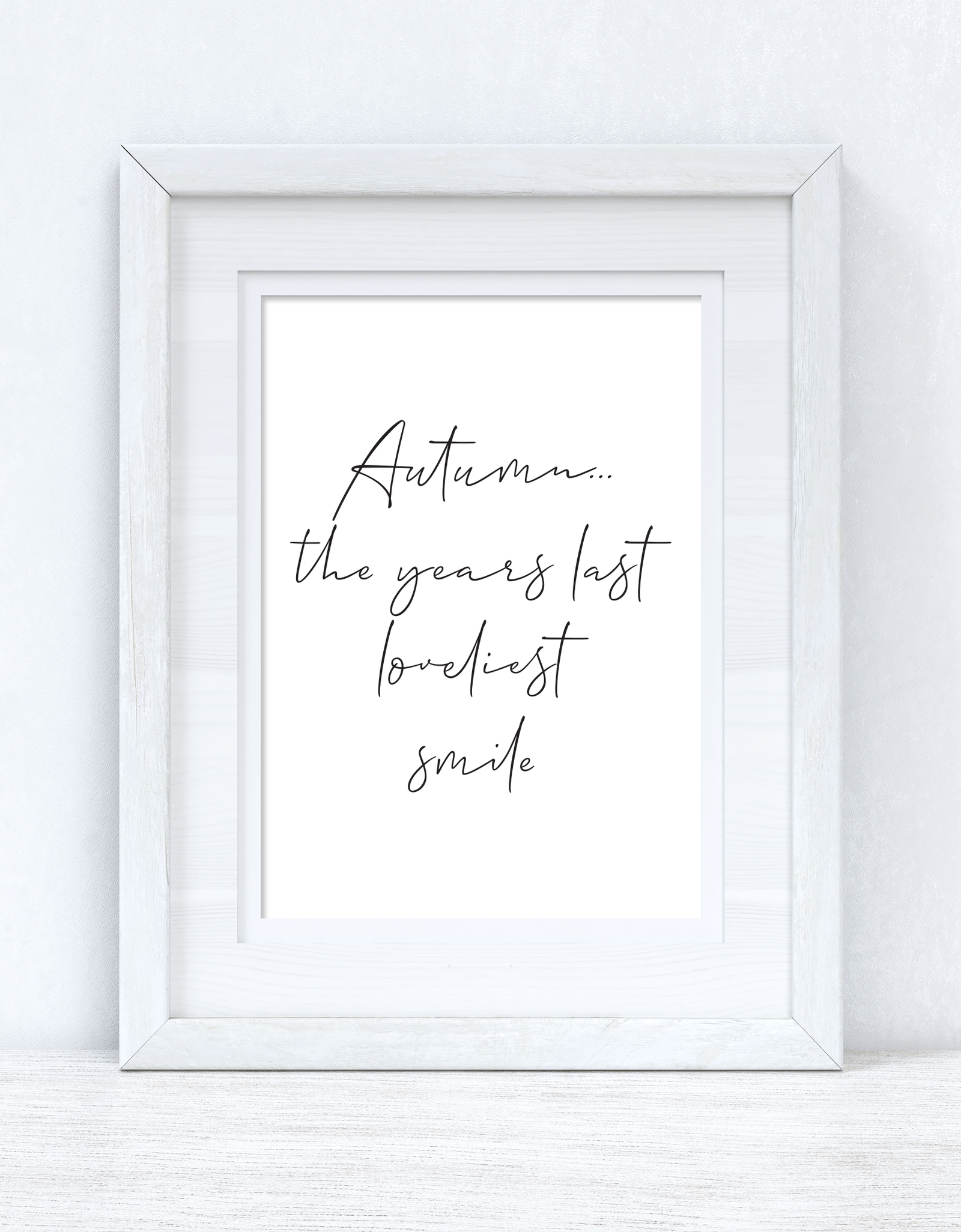 Autumn The Years Last Loveliest Smile Autumn Seasonal Wall Home Decor Print by WinsterCreations™ Official Store