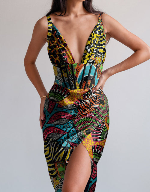 Load image into Gallery viewer, Draped midi dress by Averie
