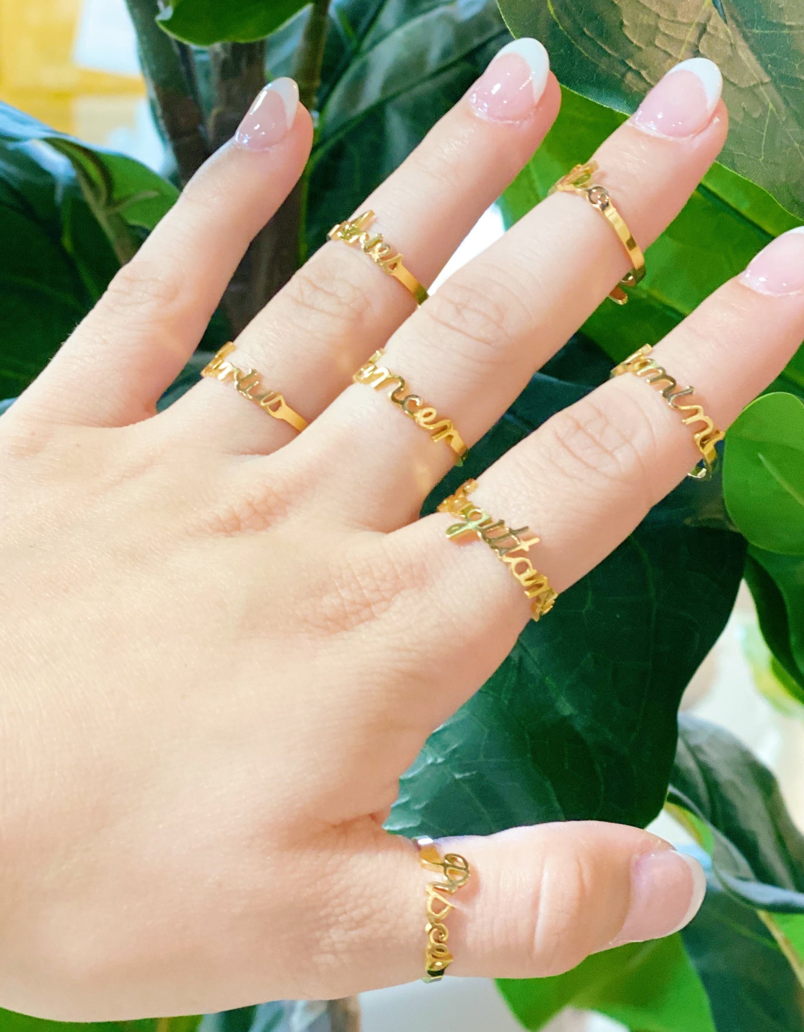 Scripted Zodiac Ring by Ellisonyoung.com