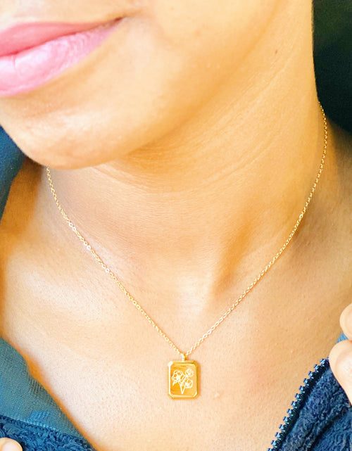 Load image into Gallery viewer, Blooming Birth Month Necklace by Ellisonyoung.com
