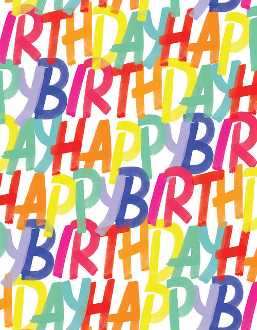 Load image into Gallery viewer, Rainbow Birthday Gift Wrap by Present Paper
