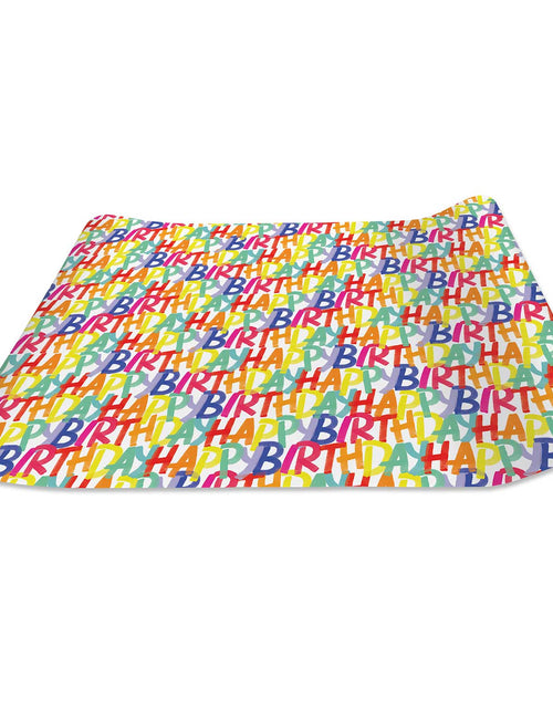 Load image into Gallery viewer, Rainbow Birthday Gift Wrap by Present Paper
