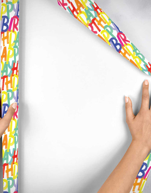 Load image into Gallery viewer, Rainbow Birthday Gift Wrap by Present Paper
