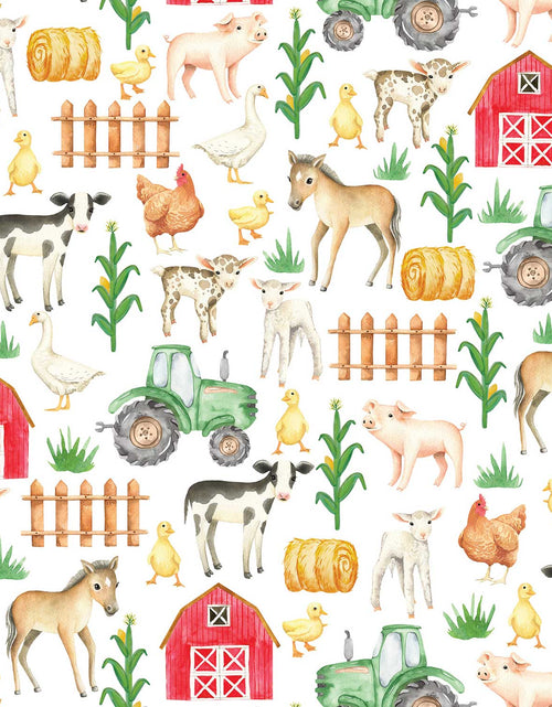 Load image into Gallery viewer, Baby Wrapping Paper Bundle with Cut Lines on Reverse by Present Paper
