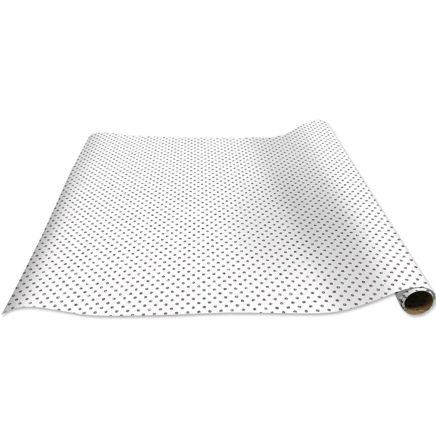Holographic Silver Dots Gift Wrap by Present Paper