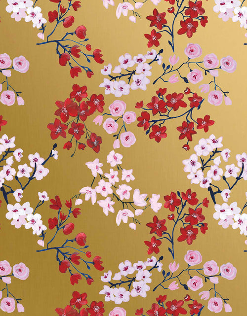 Load image into Gallery viewer, Drifting Blossoms Floral Gift Wrap by Present Paper
