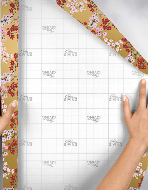 Load image into Gallery viewer, Drifting Blossoms Floral Gift Wrap by Present Paper
