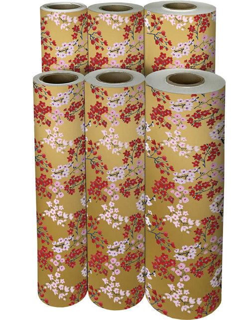 Load image into Gallery viewer, Drifting Blossoms Floral Gift Wrap by Present Paper
