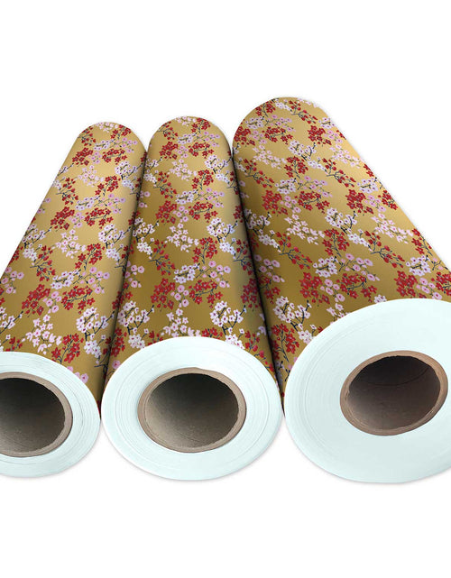 Load image into Gallery viewer, Drifting Blossoms Floral Gift Wrap by Present Paper

