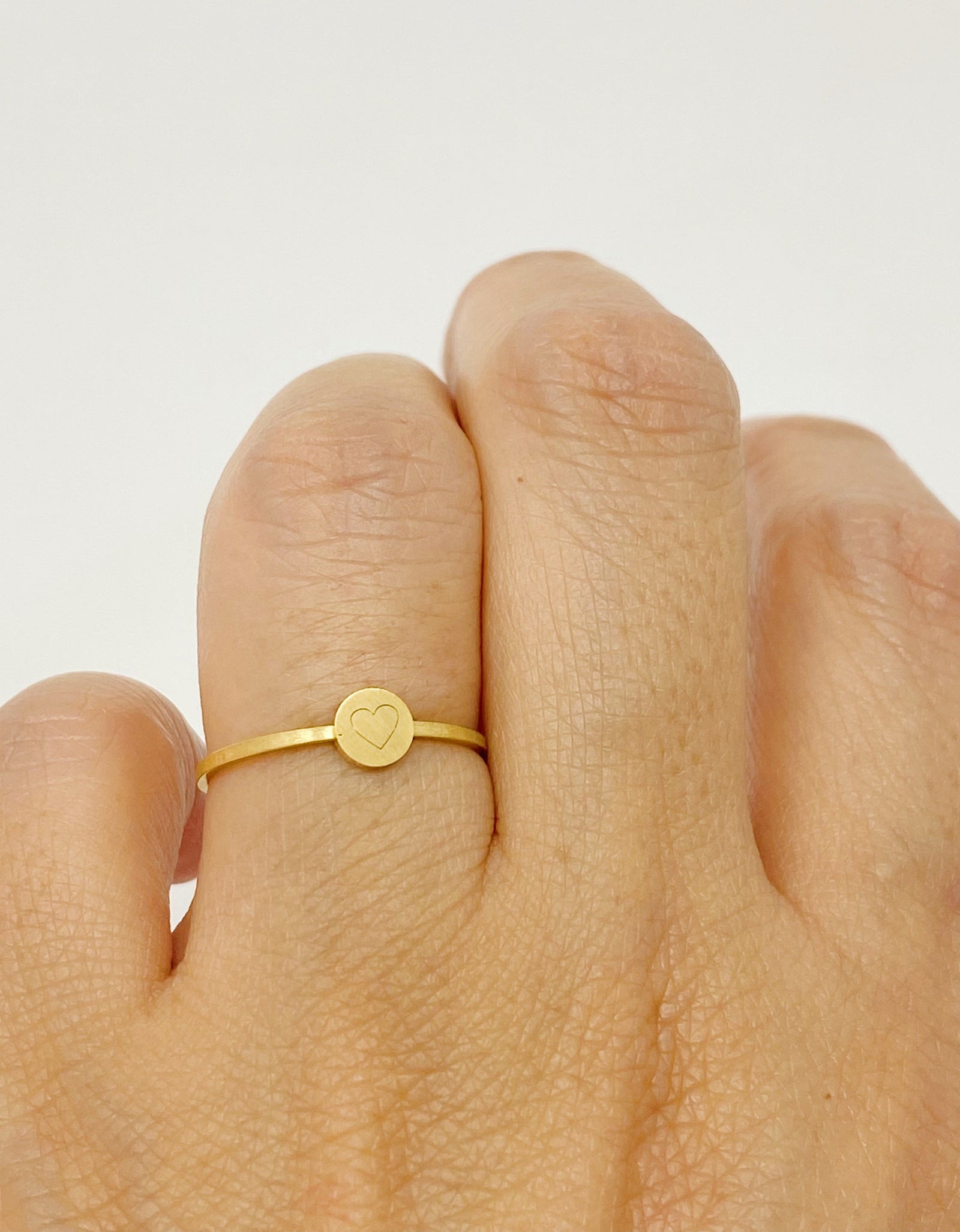 Tiny Disc Stackable Ring by Ellisonyoung.com