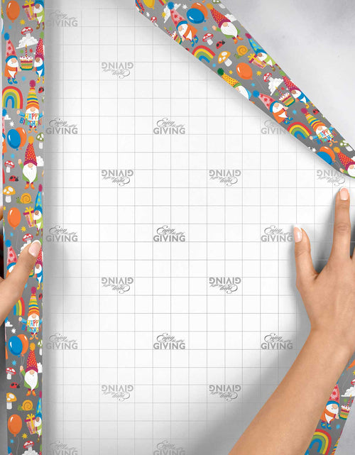 Load image into Gallery viewer, Birthday Gnomes Gift Wrap by Present Paper
