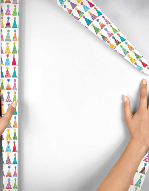 Load image into Gallery viewer, Party Hats Birthday Gift Wrap by Present Paper
