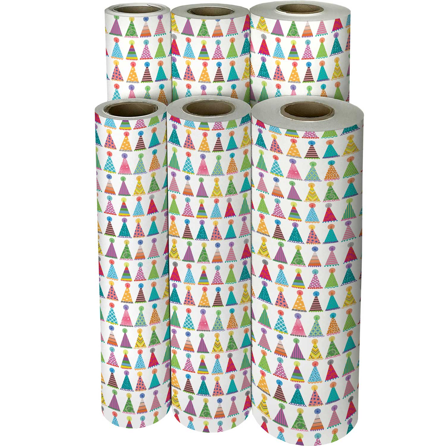 Party Hats Birthday Gift Wrap by Present Paper