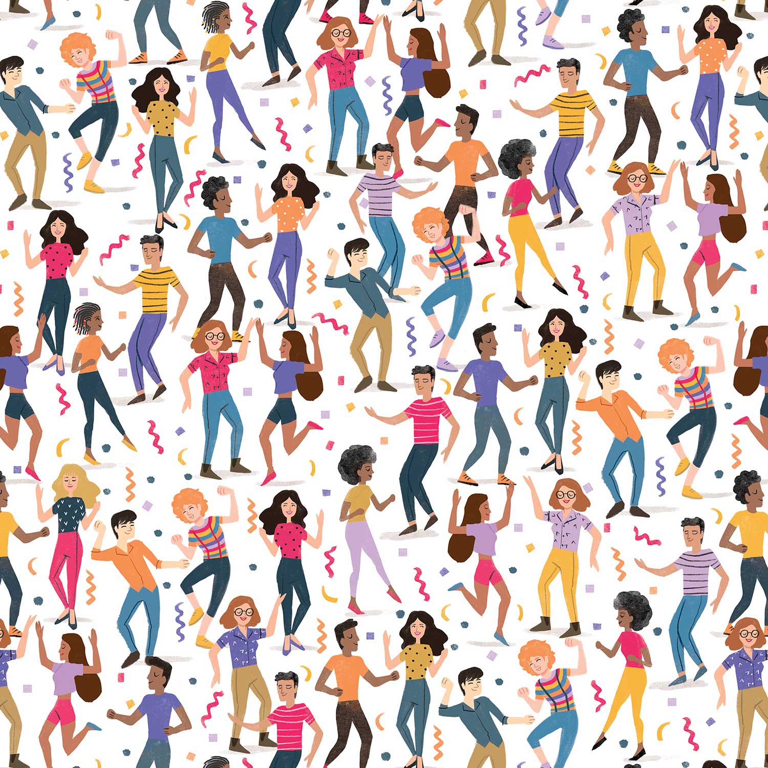 Dance Party Gift Wrap by Present Paper