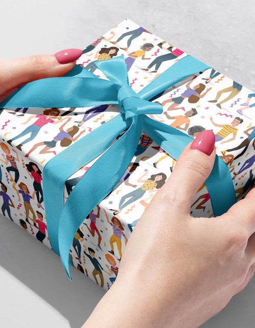 Load image into Gallery viewer, Dance Party Gift Wrap by Present Paper
