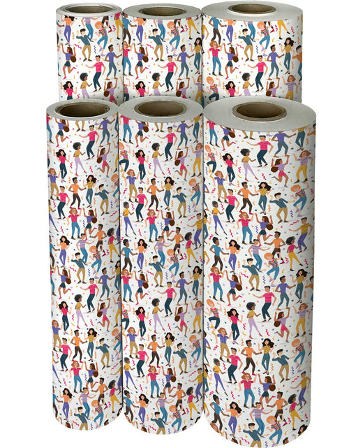 Load image into Gallery viewer, Dance Party Gift Wrap by Present Paper
