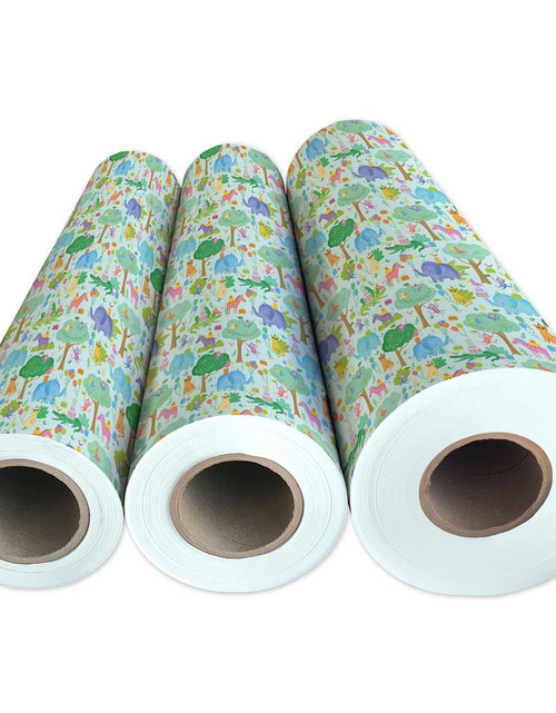 Load image into Gallery viewer, Jungle Party Birthday Gift Wrap by Present Paper

