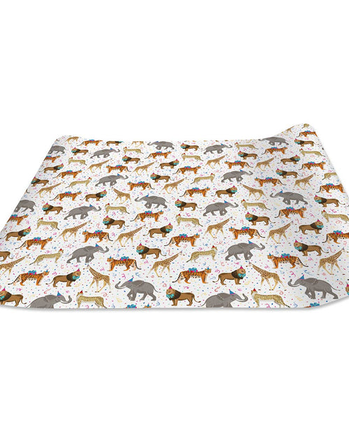 Load image into Gallery viewer, Zoo Animals Birthday Gift Wrap by Present Paper
