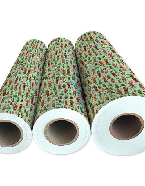 Load image into Gallery viewer, Bigfoot Party Birthday Gift Wrap by Present Paper
