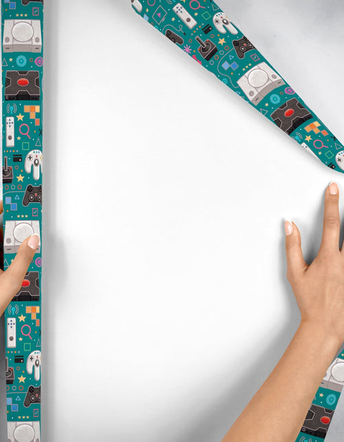 Load image into Gallery viewer, Gamer's World Gift Wrap by Present Paper
