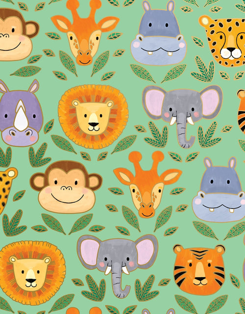 Load image into Gallery viewer, Jungle Animals Baby Gift Wrap by Present Paper
