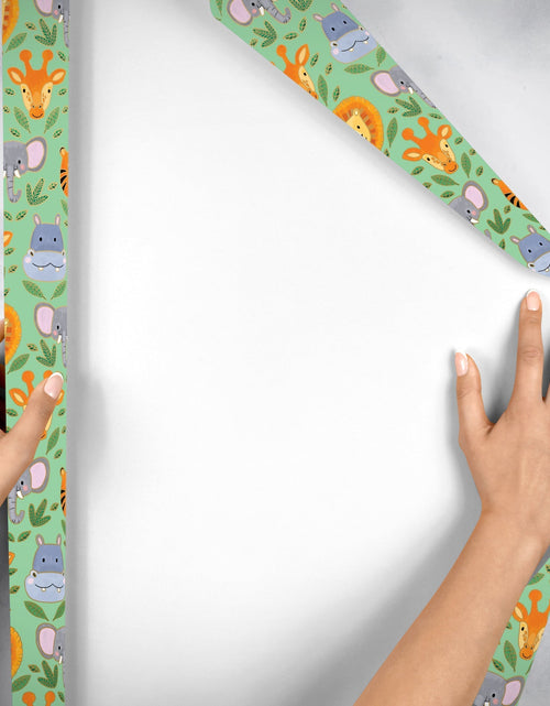 Load image into Gallery viewer, Jungle Animals Baby Gift Wrap by Present Paper
