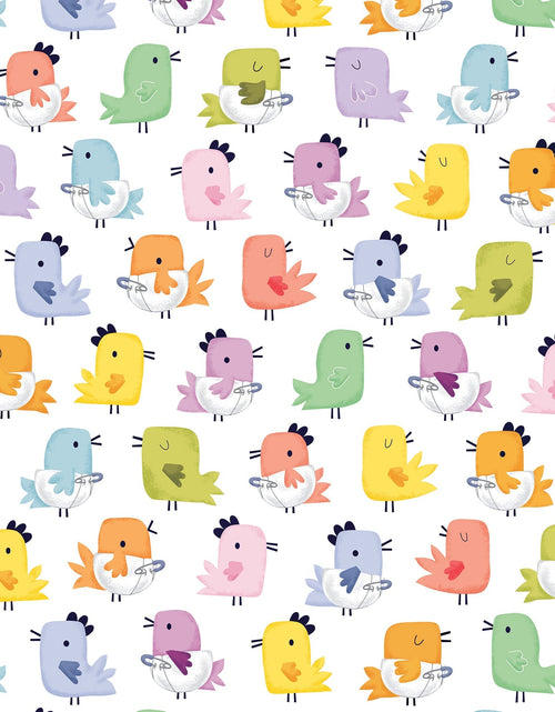 Load image into Gallery viewer, Baby Chicks Baby Gift Wrap by Present Paper
