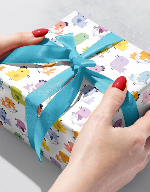 Load image into Gallery viewer, Baby Chicks Baby Gift Wrap by Present Paper
