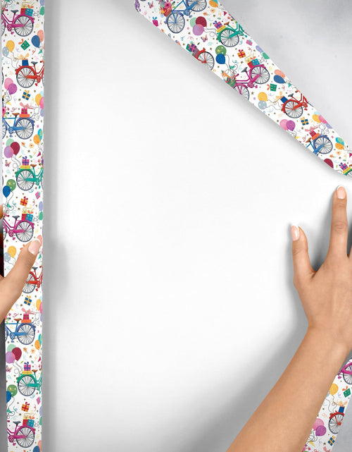 Load image into Gallery viewer, Birthday Bicycles Gift Wrap by Present Paper
