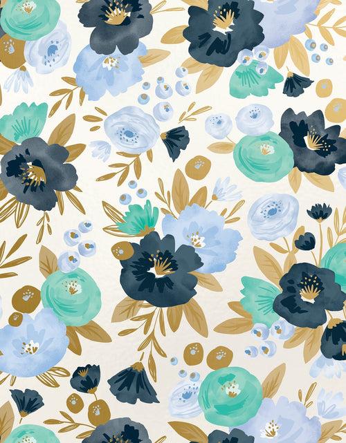 Load image into Gallery viewer, Fresh Flowers Floral Gift Wrap by Present Paper
