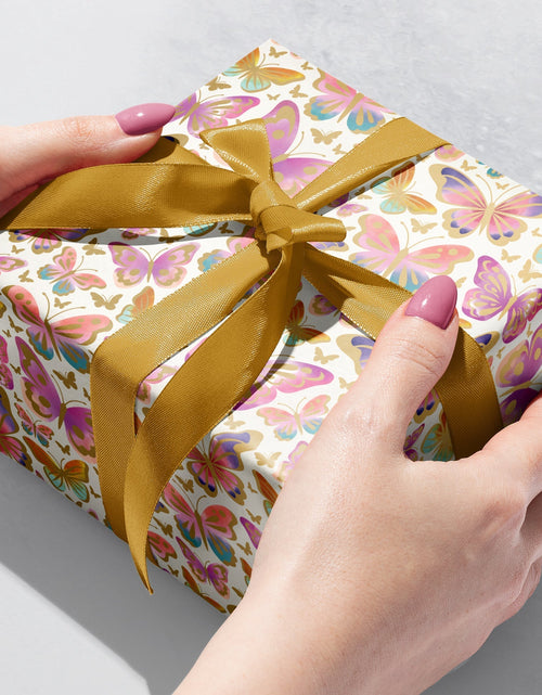 Load image into Gallery viewer, Beautiful Butterflies Gift Wrap by Present Paper
