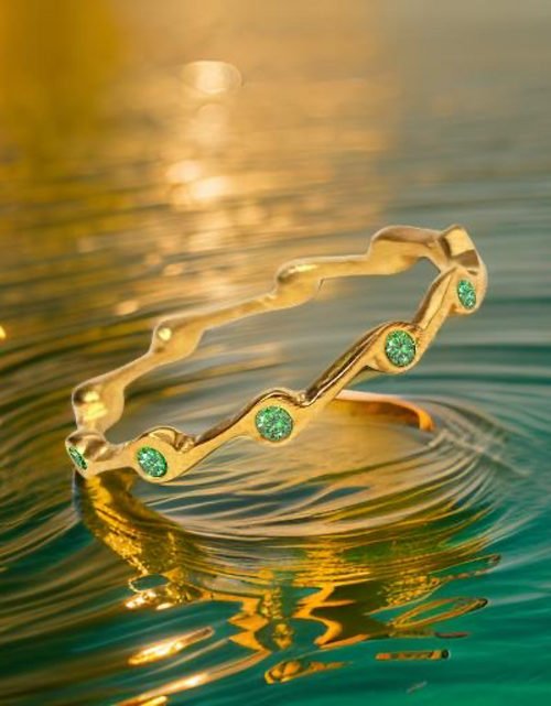 Load image into Gallery viewer, Peridot Birthstone Stacker Ring by The Urban Charm
