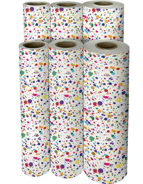 Load image into Gallery viewer, Paint Splatter Gift Wrap by Present Paper
