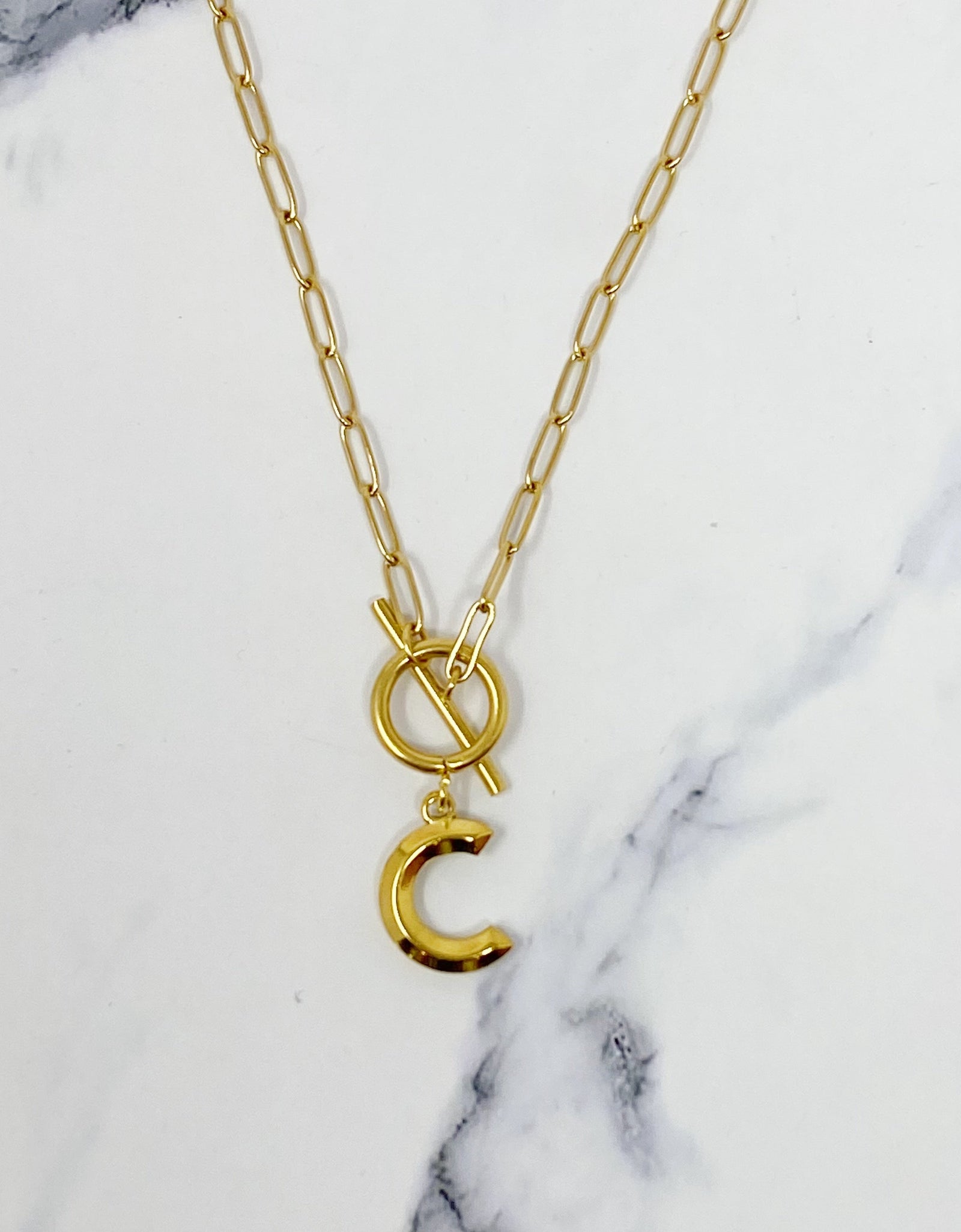 Modern Classic Initial Necklace by Ellisonyoung.com