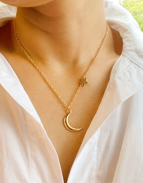Load image into Gallery viewer, New Moon Necklace by Ellisonyoung.com
