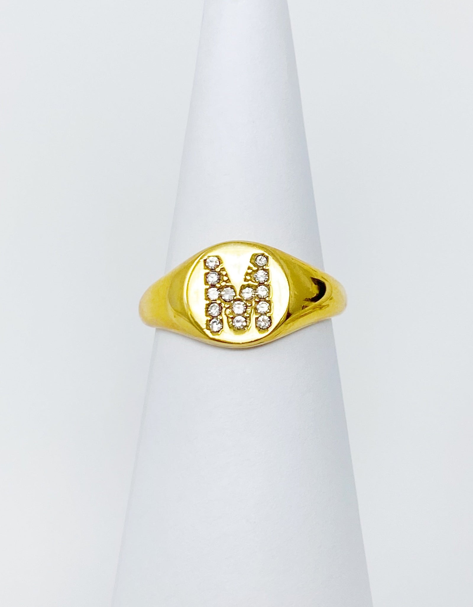 Shine Me Initial Ring by Ellisonyoung.com