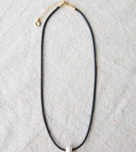 Pearl and Cord Necklace
