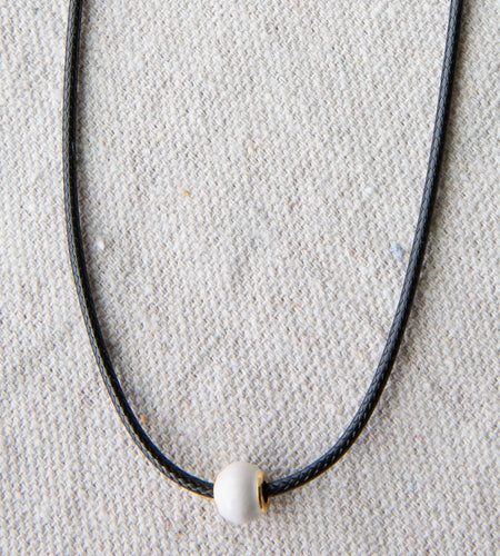 Pearl and Cord Necklace
