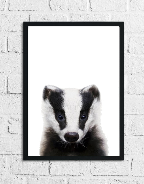 Load image into Gallery viewer, Badger Animal Woodlands Nursery Children's Room Wall Decor Print by WinsterCreations™ Official Store
