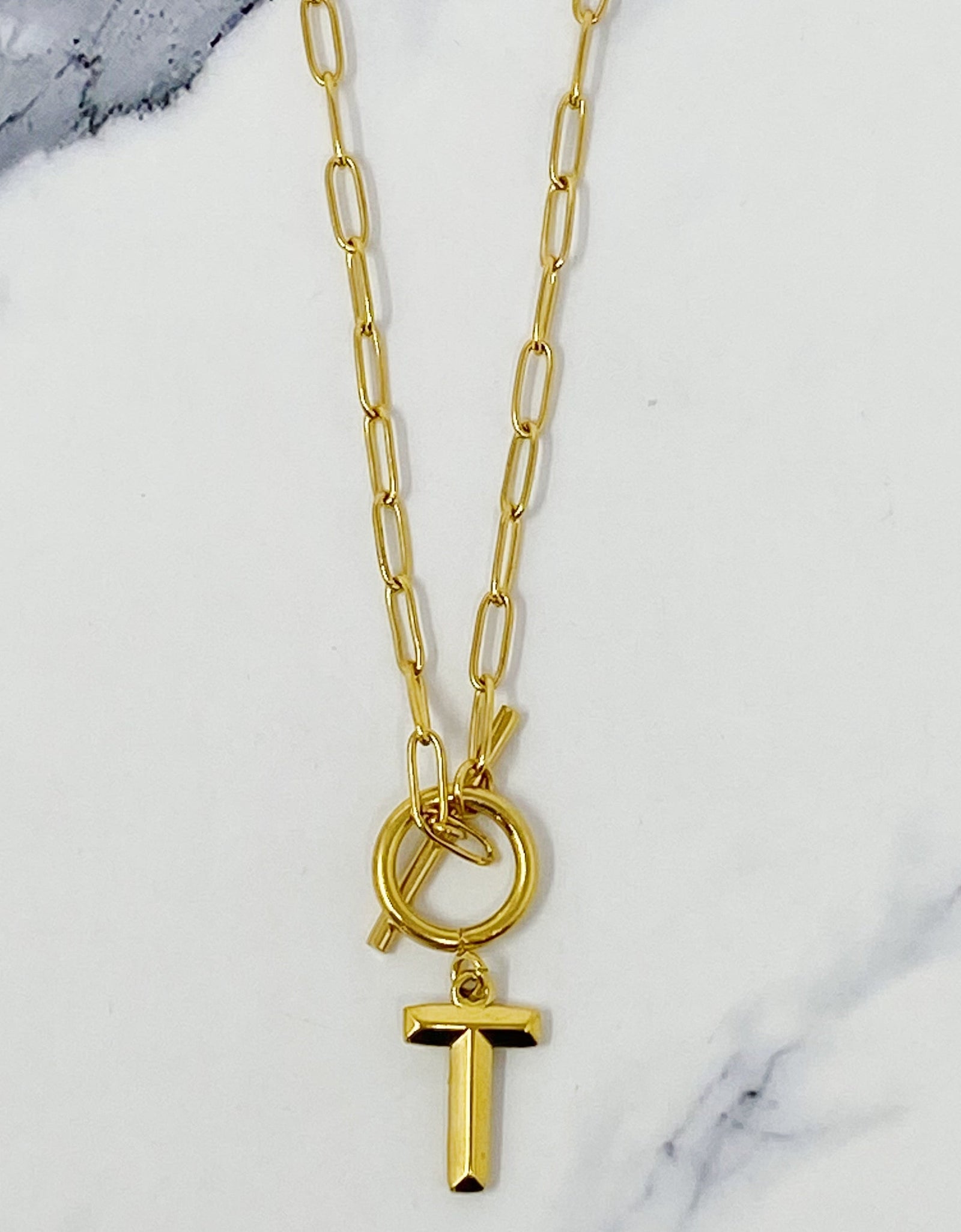 Modern Classic Initial Necklace by Ellisonyoung.com
