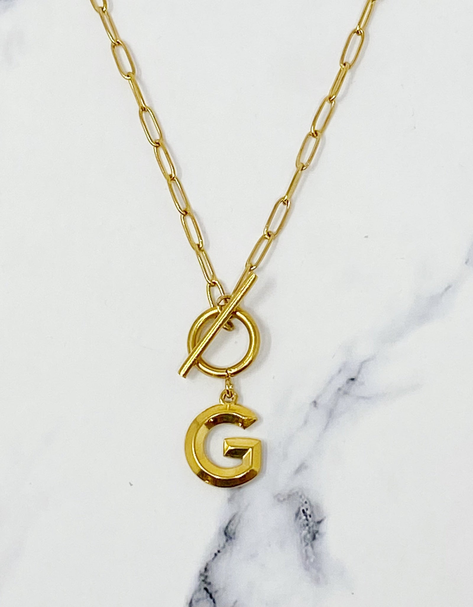 Modern Classic Initial Necklace by Ellisonyoung.com