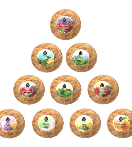 10 Pcs of Handmade, Natural and Organic Bath Bombs by Pursonic