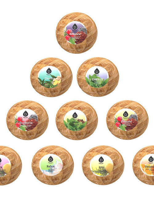 Load image into Gallery viewer, 10 Pcs of Handmade, Natural and Organic Bath Bombs by Pursonic
