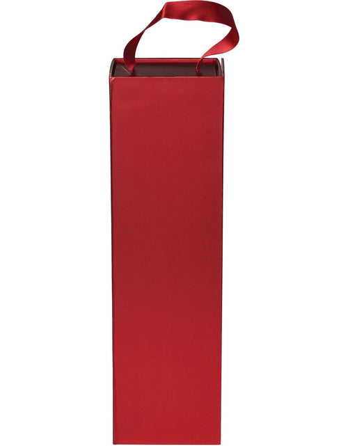 Load image into Gallery viewer, Jillson &amp; Roberts Bottle Gift Box with Handle &amp; Magnetic Closure, Red Gloss (12 Pcs) by Present Paper
