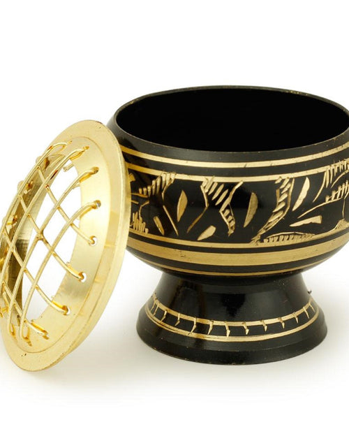 Load image into Gallery viewer, Black Brass Burner with Net Top by OMSutra
