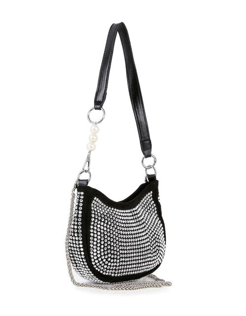Load image into Gallery viewer, Rhinestone Accented Petite Shoulder Bag by Handbag Factory
