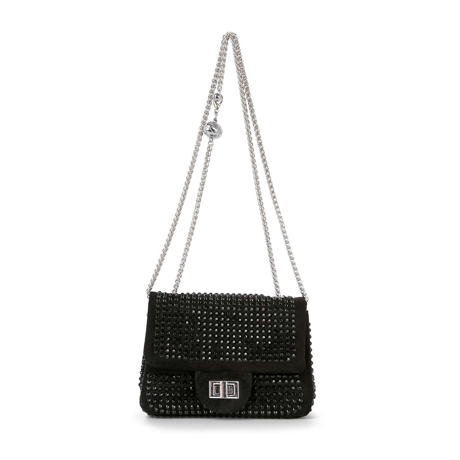 Petite Rhinestone Evening Shoulder Bag by Handbag Factory