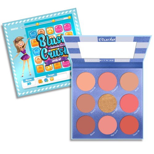 Load image into Gallery viewer, RUDE Blush Crush 9 Color Blush Palette - Level Up
