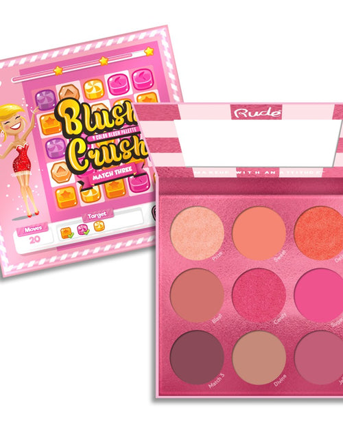Load image into Gallery viewer, RUDE Blush Crush 9 Color Blush Palette - Match Three
